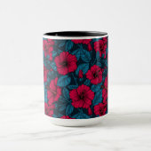 Blume mit rotem Hibiskus Tasse (Zentrum)