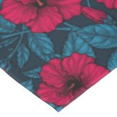 Blume mit rotem Hibiskus Tischdecke (Schrägansicht)