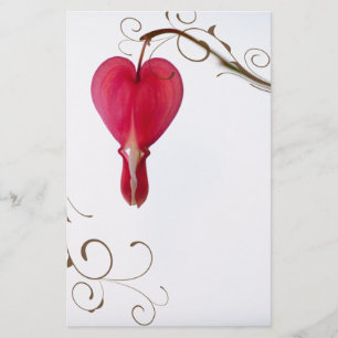 Blume mit roten Blutungen Briefpapier
