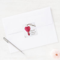 Blume mit roten Blutungen im Herzen Hochzeiten von