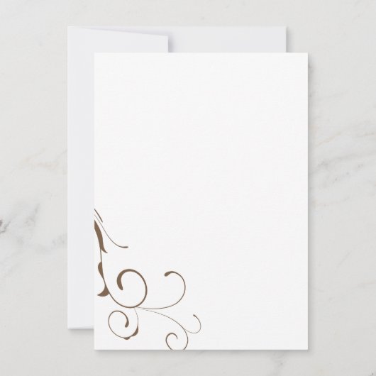 Blume mit roten Blutungen speichern das Datum Einladung (Rückseite)