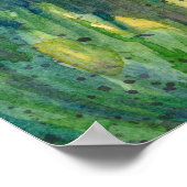 Blume mit roten Mohnfarben Poster (Ecke)