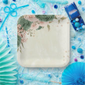 Blume mit Salbei Pappteller (Party)