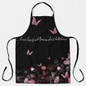 Blume mit Schmetterlingen Schürze (Vorderseite)