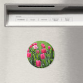 Blume mit schönen Frühlingspinken. Garten mit Blum Magnet (In Situ (Geschirrspüler))