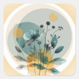 Blume mit schonendem Aufkleber für die Touch