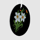 Blume mit schwarzem Hintergrund Ornament (Vorderseite)