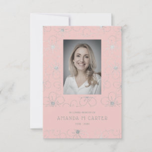 Blume mit Silbereffekt rosa, um sich an die Liebst