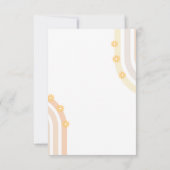 Blume mit Sonnenblumen und Dusche Einladung (Rückseite)