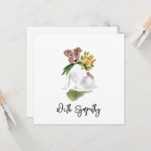 Blume mit SYPATHISCHEM Pet-Memorial Sweet Hund Karte (Vorderseite/Rückseite Beispiel)