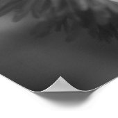 Blume mit Teilfarbe Bienen Poster (Ecke)