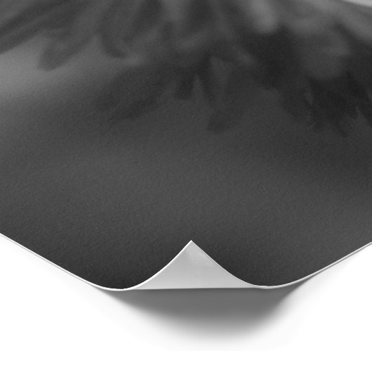 Blume mit Teilfarbe Bienen Poster (Ecke)