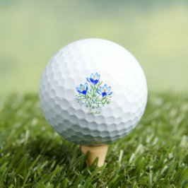 Blume mit Text Golfball