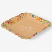 Blume mit verlassen pappteller (Gewinkelt)