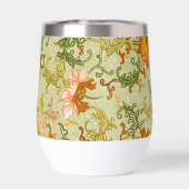 Blume mit Vintagen chinesischen Zierschriften (Rückseite)