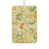 Blume mit Vintagen chinesischen Zierschriften Autolufterfrischer (Rückseite)