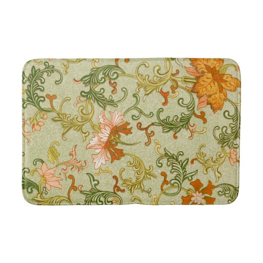 Blume mit Vintagen chinesischen Zierschriften Badematte (Vorderseite)