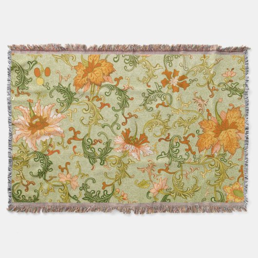 Blume mit Vintagen chinesischen Zierschriften Decke (Vorderseite)