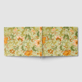 Blume mit Vintagen chinesischen Zierschriften Gästebuch (Voll)