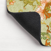 Blume mit Vintagen chinesischen Zierschriften Mousepad (Ecke)