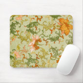 Blume mit Vintagen chinesischen Zierschriften Mousepad (Mit Mouse)