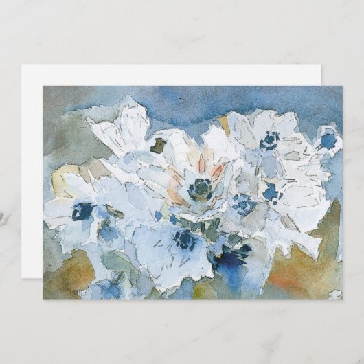 Blume mit Vrubel-Flachkarte (Vorne/Hinten)