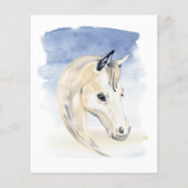 Blume mit Wasserfarbe für Pferde Kinderdusche (Rückseite)