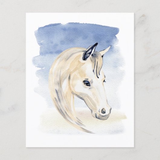 Blume mit Wasserfarbe für Pferde Kinderdusche (Rückseite)