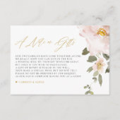 Blume mit Wasserfarbe Hochzeitsnotiz über Geschenk Begleitkarte (Vorderseite)