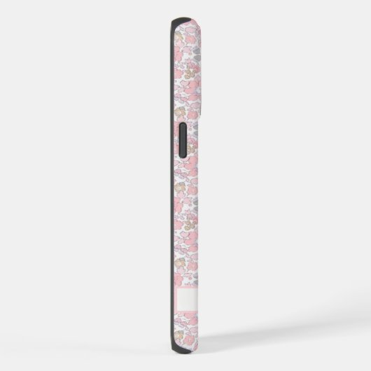 Blume mit weißem Blumenrosa iPhone Hülle (Rechte Seite)