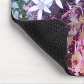 Blume mit weißem Stern Mousepad (Ecke)