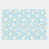 Blume mit weißer Ochsenblende Geschenkpapier Set (Vorderseite)