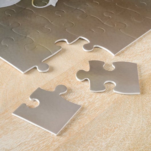 Blume mit weißer Orchidee Puzzle (Seite)