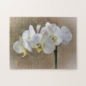 Blume mit weißer Orchidee Puzzle (Horizontal)