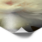 Blume mit weißer Rose im Vollblut 8x8 Fotodruck (Ecke)