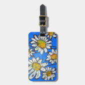 Blume mit White Pedals Gepäckanhänger (Vorderseite vertikal)