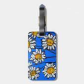 Blume mit White Pedals Gepäckanhänger (Rückseite vertikal)