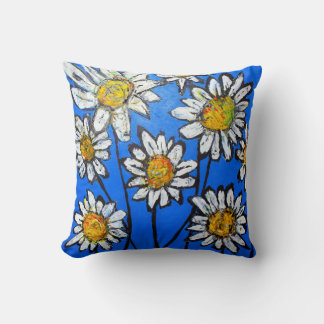 Blume mit White Pedals Kissen