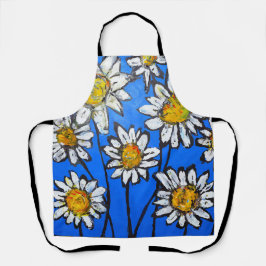 Blume mit White Pedals Schürze