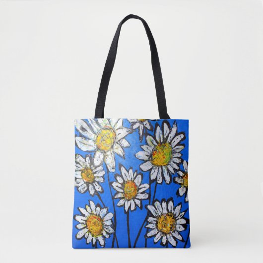 Blume mit White Pedals Tasche (Vorderseite)