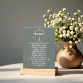 Blume mit Wiesen Hochzeitstabelle Ankündigung