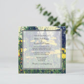 Blume mit wildem Löwenzahn Einladung (Stehend Vorderseite)