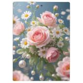 Blume mit zeitloser, extravaganter Eleganz Klemmbrett (Rückseite)