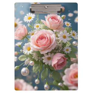 Blume mit zeitloser, extravaganter Eleganz Klemmbrett