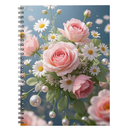 Blume mit zeitloser, extravaganter Eleganz Notizblock (Vorderseite)