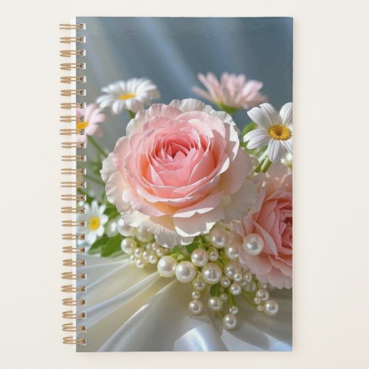 Blume mit zeitloser, extravaganter Eleganz Planer (Vorderseite)