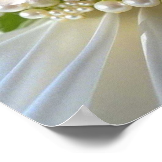 Blume mit zeitloser, extravaganter Eleganz Poster (Ecke)