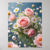 Blume mit zeitloser, extravaganter Eleganz Poster (Vorne)
