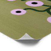 Blume mit Zweigstellen, Wall Art Poster (Ecke)