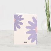 Blume Mitarbeiter glückliche Rentenkarte Einladung (Rückseite)